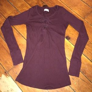 Maroon Henley